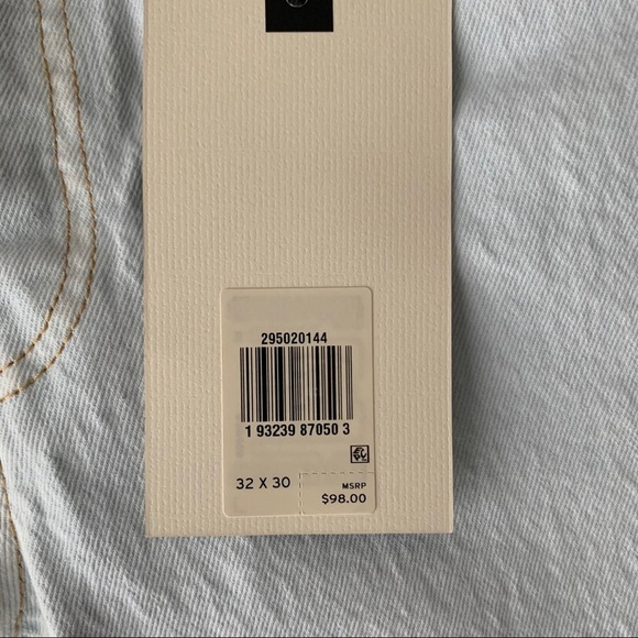 Levi's NEW 501 High Waist Skinny Light Wash Raw Hem Jeans - Picture 12 of 16